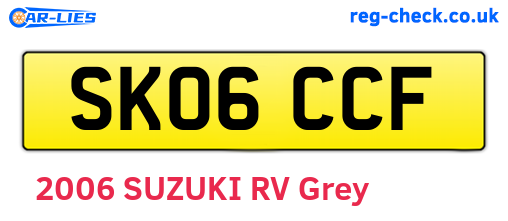 SK06CCF are the vehicle registration plates.