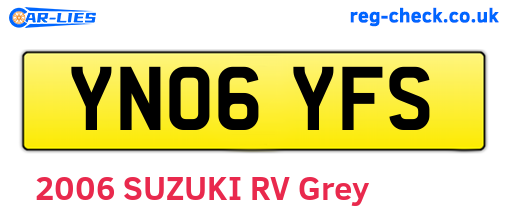 YN06YFS are the vehicle registration plates.