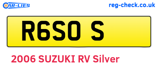 R6SOS are the vehicle registration plates.