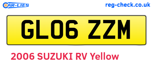 GL06ZZM are the vehicle registration plates.