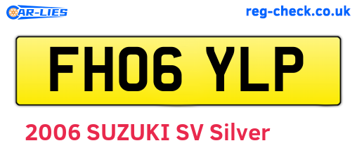 FH06YLP are the vehicle registration plates.
