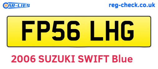 FP56LHG are the vehicle registration plates.