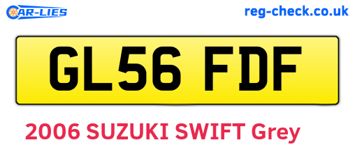 GL56FDF are the vehicle registration plates.