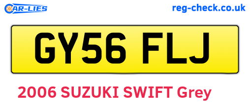 GY56FLJ are the vehicle registration plates.