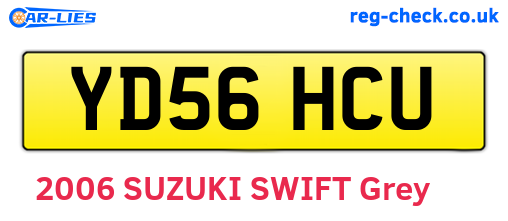 YD56HCU are the vehicle registration plates.