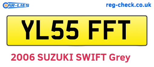 YL55FFT are the vehicle registration plates.