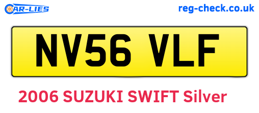NV56VLF are the vehicle registration plates.