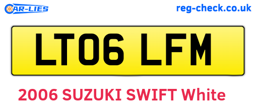 LT06LFM are the vehicle registration plates.