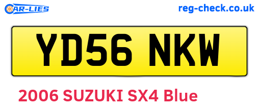 YD56NKW are the vehicle registration plates.