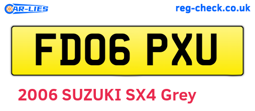 FD06PXU are the vehicle registration plates.
