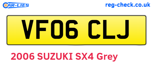 VF06CLJ are the vehicle registration plates.