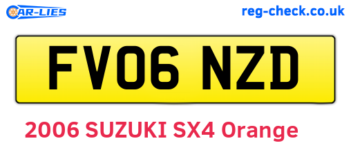 FV06NZD are the vehicle registration plates.