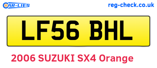 LF56BHL are the vehicle registration plates.