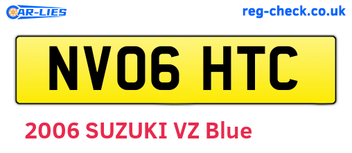 NV06HTC are the vehicle registration plates.
