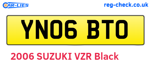 YN06BTO are the vehicle registration plates.