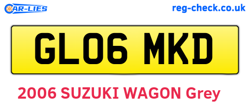 GL06MKD are the vehicle registration plates.
