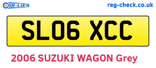 SL06XCC are the vehicle registration plates.