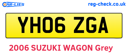 YH06ZGA are the vehicle registration plates.