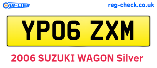 YP06ZXM are the vehicle registration plates.