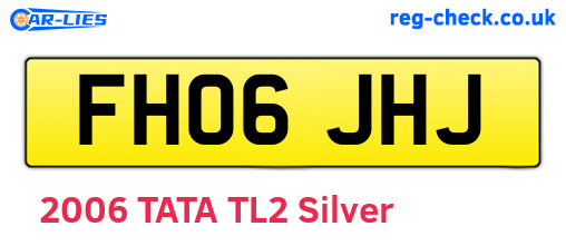 FH06JHJ are the vehicle registration plates.