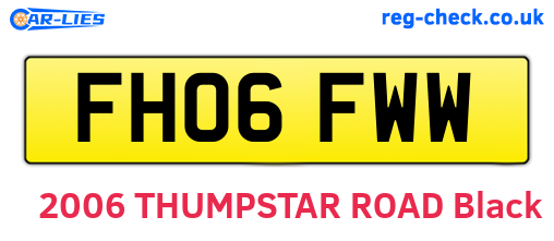 FH06FWW are the vehicle registration plates.