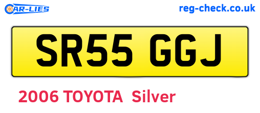 SR55GGJ are the vehicle registration plates.