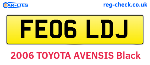 FE06LDJ are the vehicle registration plates.
