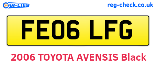FE06LFG are the vehicle registration plates.