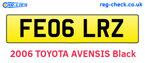 FE06LRZ are the vehicle registration plates.