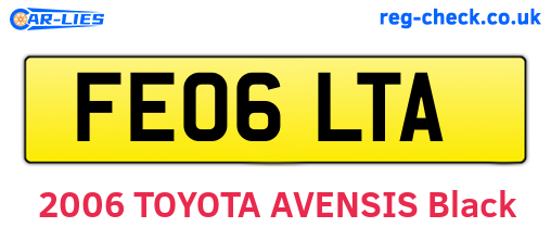 FE06LTA are the vehicle registration plates.