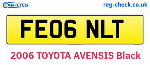 FE06NLT are the vehicle registration plates.