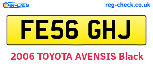 FE56GHJ are the vehicle registration plates.