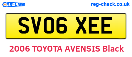 SV06XEE are the vehicle registration plates.