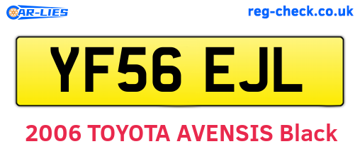 YF56EJL are the vehicle registration plates.