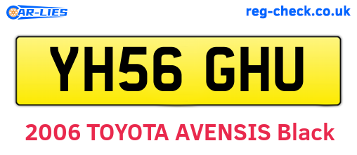 YH56GHU are the vehicle registration plates.