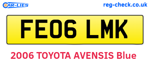 FE06LMK are the vehicle registration plates.