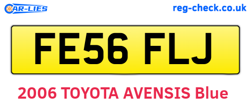 FE56FLJ are the vehicle registration plates.