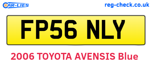 FP56NLY are the vehicle registration plates.