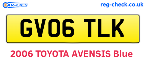 GV06TLK are the vehicle registration plates.