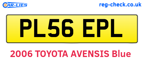 PL56EPL are the vehicle registration plates.