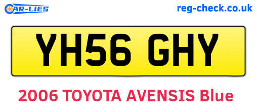 YH56GHY are the vehicle registration plates.