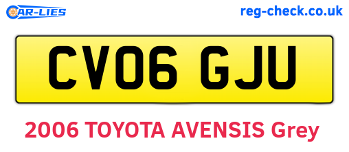 CV06GJU are the vehicle registration plates.