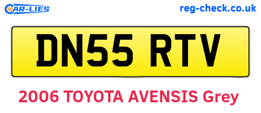 DN55RTV are the vehicle registration plates.