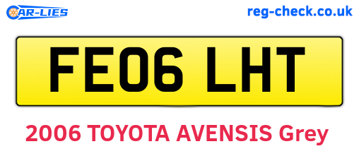 FE06LHT are the vehicle registration plates.