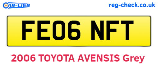 FE06NFT are the vehicle registration plates.