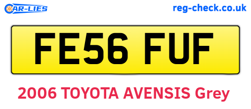 FE56FUF are the vehicle registration plates.