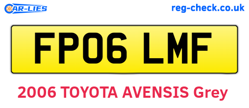 FP06LMF are the vehicle registration plates.