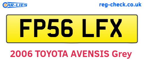 FP56LFX are the vehicle registration plates.