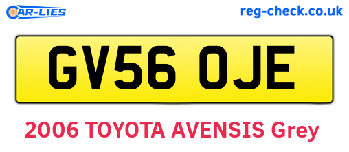 GV56OJE are the vehicle registration plates.
