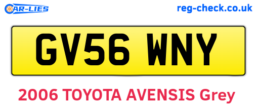 GV56WNY are the vehicle registration plates.